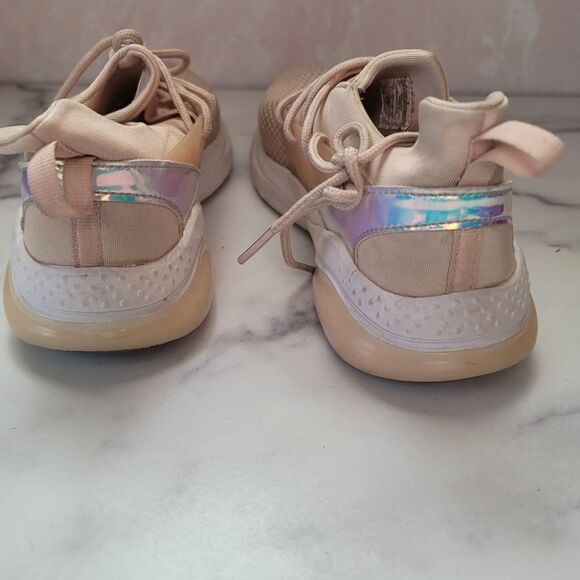 Size 5 Champion cushion fit pink peach pastel sneaker mesh sporty athletic - Picture 5 of 6